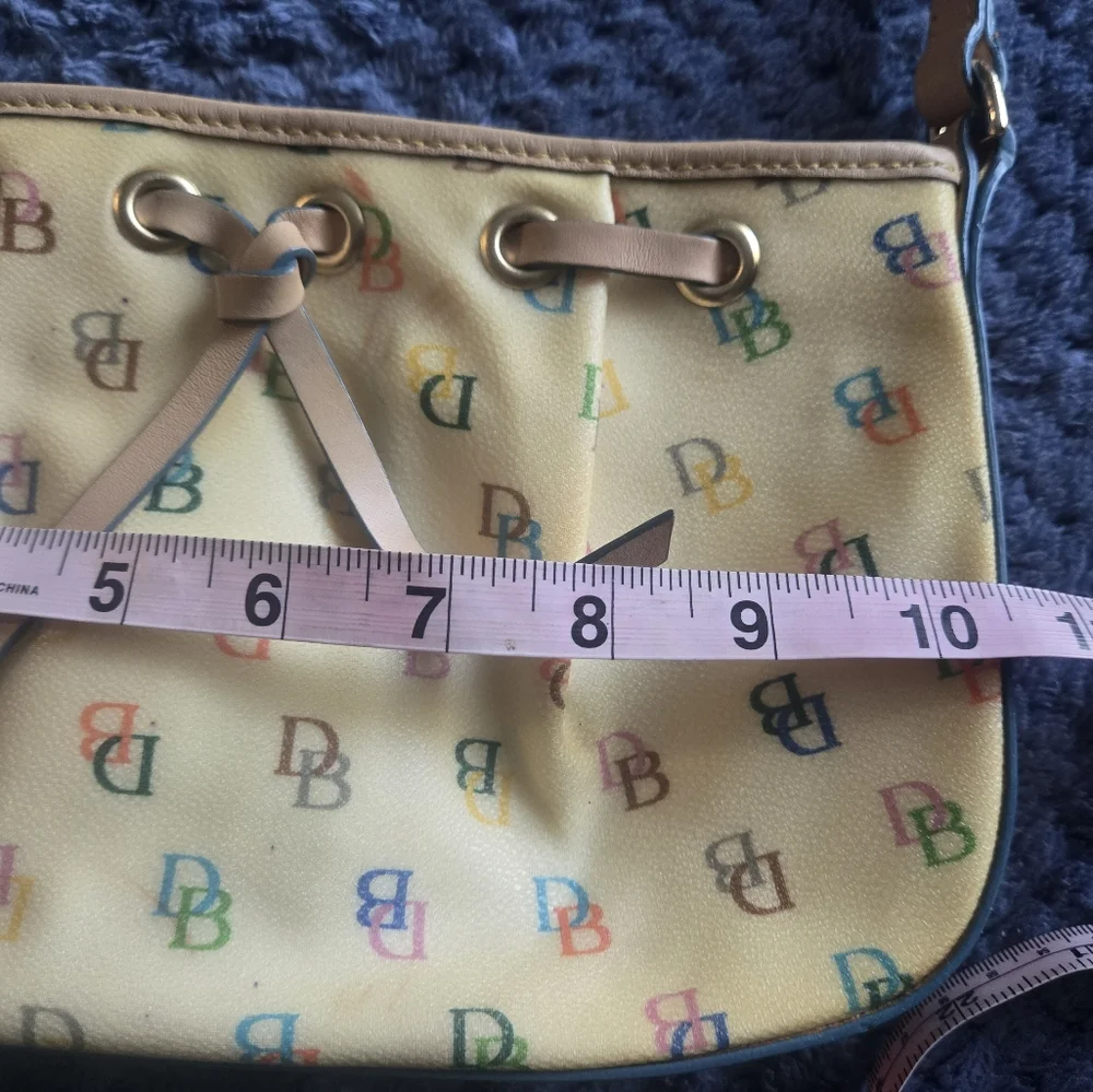 Dooney & Bourke Vintage Multicolor Logo Shoulder Bag